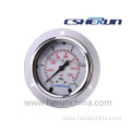 Liquid Filled Pressure Gauge with Front Flange